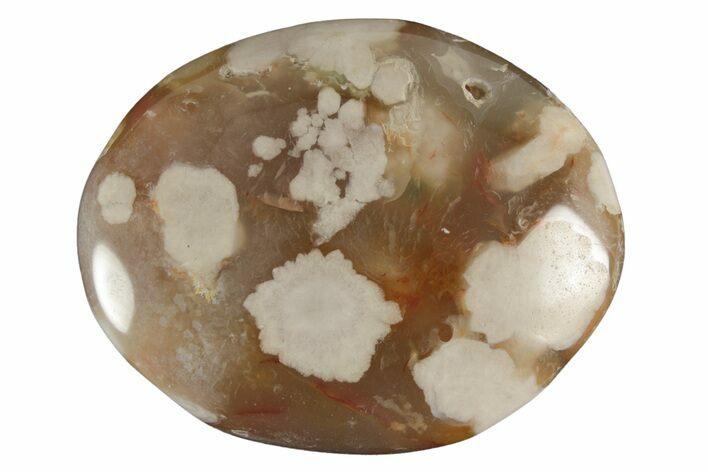 Polished Flower Agate Palm Stone - Madagascar #226874